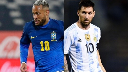 Neymar y Messi, las figuras que se verán las caras en el Brasil vs Argentina.