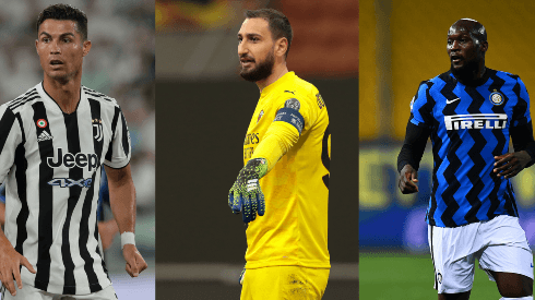 Cristiano Ronaldo, Gianluigi Donnarumma, Romelu Lukaku