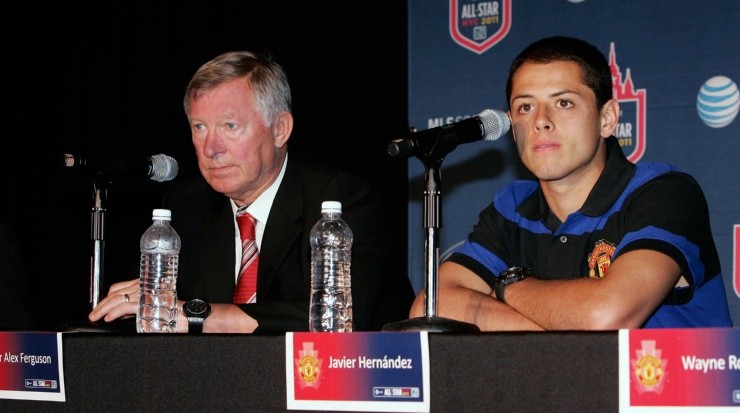 Chicharito forjó una buena relación con Ferguson. (Getty)