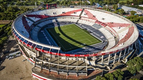 El Estadio Monumental se prepara para Argentina vs. Bolivia.