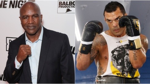 Evander Holyfield (left) and Vitor Belfort (right). (Getty)