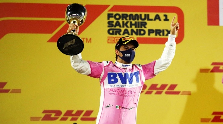 Primer triunfo de Checo Pérez en la F1. (Getty)