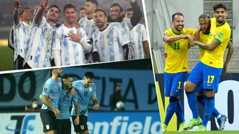 Brasil, Argentina y Uruguay, los líderes del camino al Qatar.