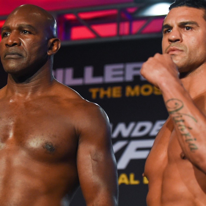 Todo listo para Evander Holyfield vs. Vitor Belfort