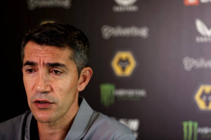 Bruno Lage en conferencia. Bruno Lage en conferencia.