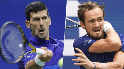 Novak Djokovic vs. Daniil Medvedev por el US Open (Foto: Getty Images).