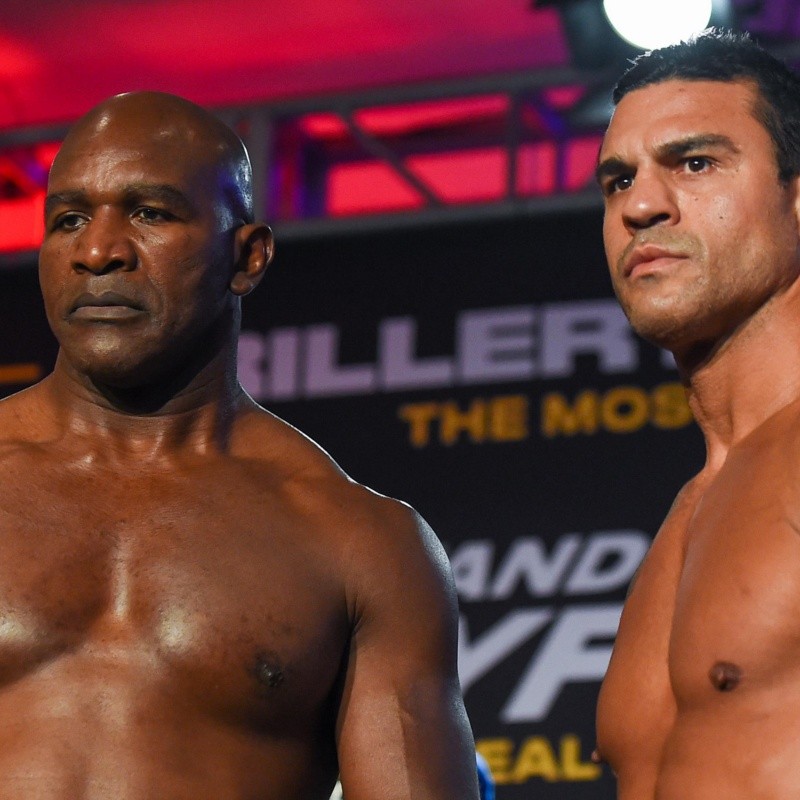 Evander Holyfield perdió con un terrible nocaut de Vitor Belfort