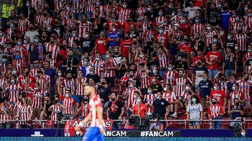 Hinchas de Atlético de Madrid.