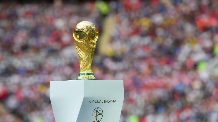 El trofeo de la Copa del Mundo de la FIFA.