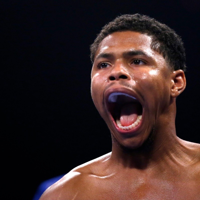 Shakur Stevenson calentó la previa con Jamel Herring