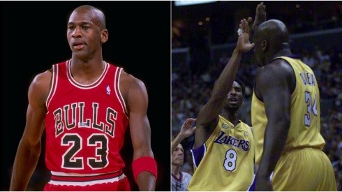 Michael Jordan, Kobe Bryant y Shaquille O'Neal.