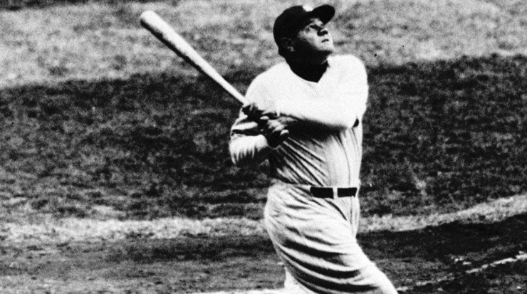 Babe Ruth, nicknamed &#039;The Great Bambino&#039;, was controversially sold to the Yankees after six successful seasons with the Boston Red Sox (Twitter: @Yankees).