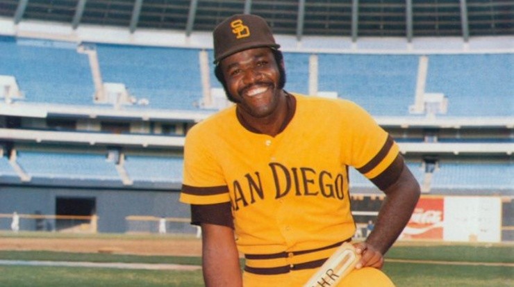 Nate Colbert last played in Major League Baseball for the Oakland Athletics, but established himself as a Padres legend in spite of only playing five seasons in San Diego (Twitter: @Padres).