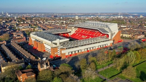 Vista do Anfield Road, em Liverpool (Getty Images)