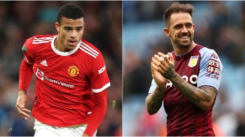 Mason Greenwood of Manchester United (left) and Danny Ings of Aston Villa (right)