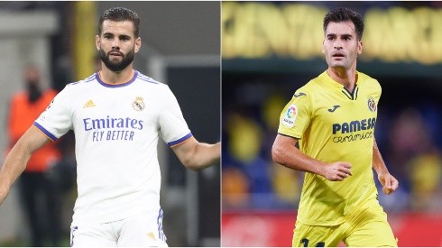 Nacho of Real Madrid (left) and Manu Trigueros of Villarreal (right)