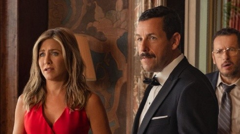 Jennifer Aniston e Adam Sandler em "Mistério no Mediterrâneo"