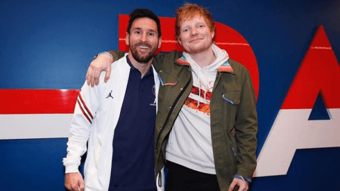 El encuentro entre Messi y Ed Sheeran.