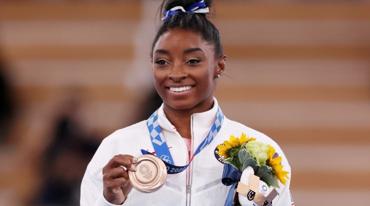 Simone Biles won a bronze medal on Tokyo 2020 (Getty)