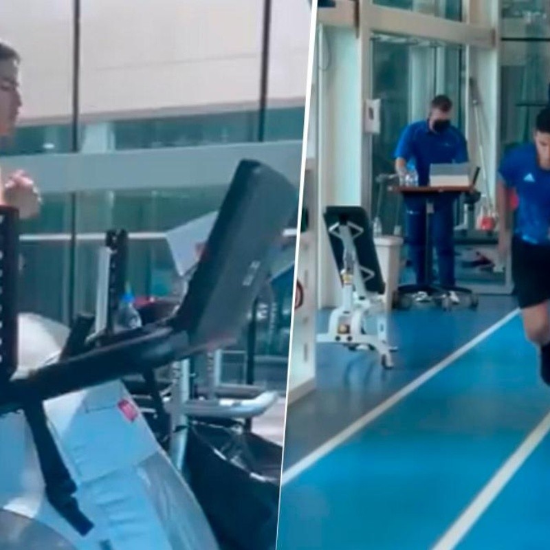 Video: así se machaca James en el GYM para debutar con Al Rayyan