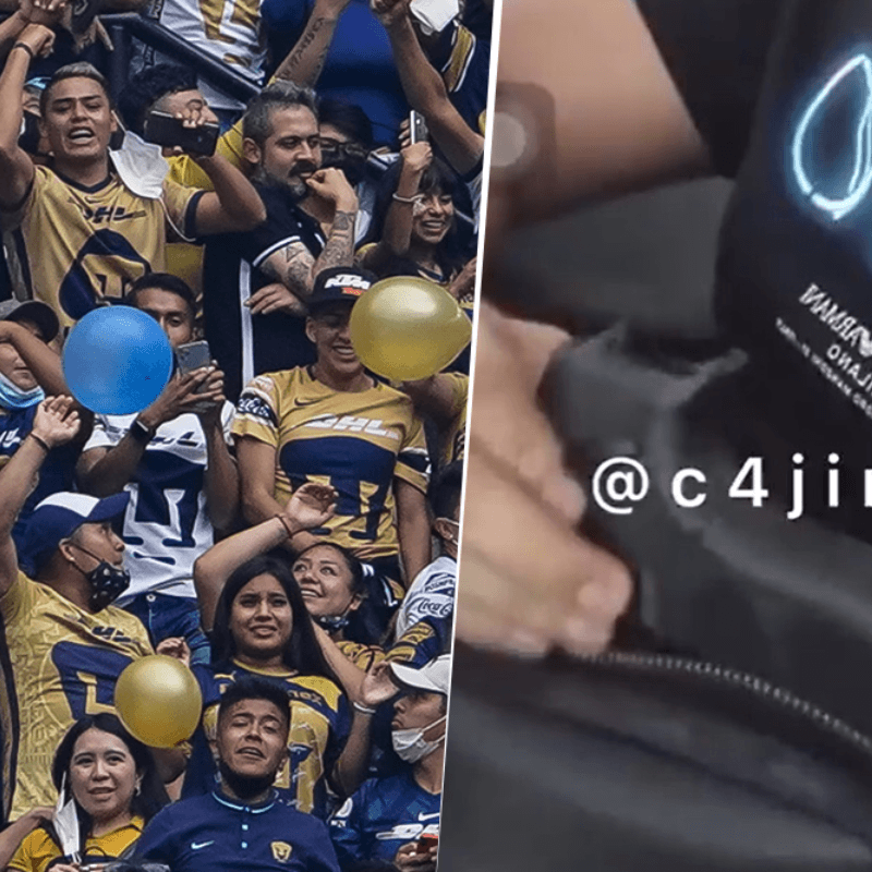 VIDEO: Aficionado de Pumas ingresó una pistola al Estadio Azteca