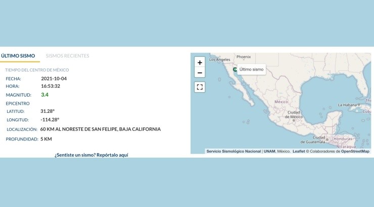 Sismos en México este 4 de octubre