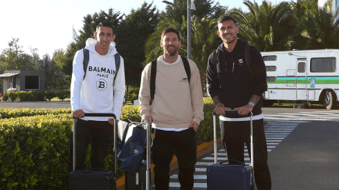 Di María, Messi y Paredes se sumaron a la burbuja albiceleste.
