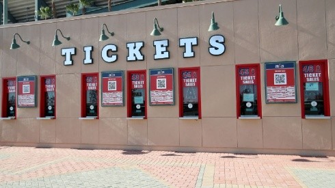 Tickets booths at the Angels stadium.