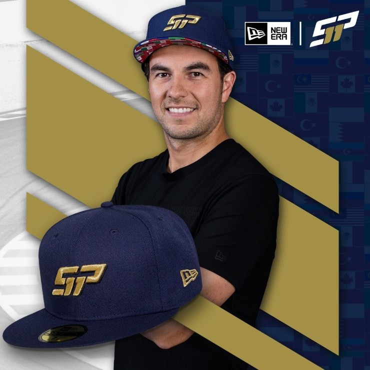 Nueva línea de moda de Checo Pérez. (Prensa New Era)