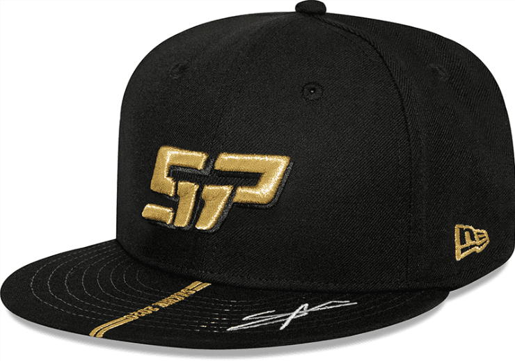 Nueva línea de moda de Checo Pérez. (Prensa New Era)