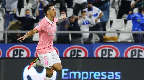 El goleador de La Franja convirtió el segundo tanto ante los hispanos