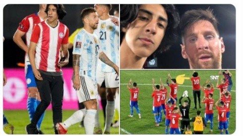 Hincha paraguayo con Messi.