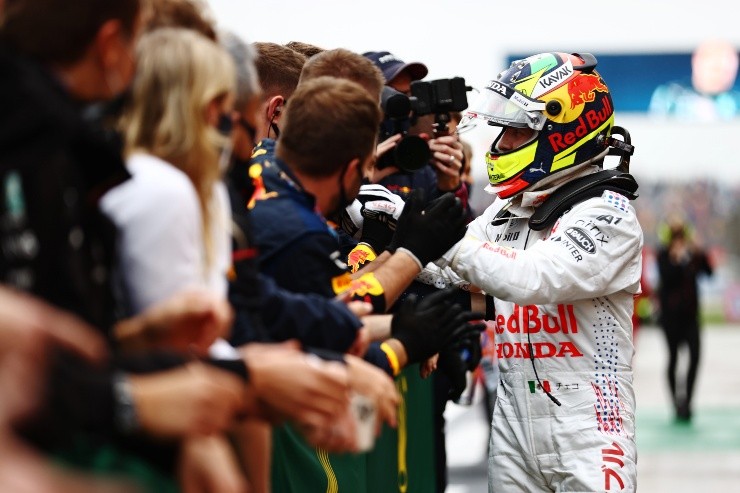 Pérez se volvió a meter en un podio (Getty Images)