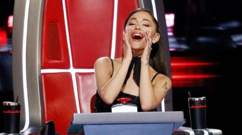 Último episódio exibido de "The Voice" trouxe momento de indecisão para a cantora e jurada Ariana Grande (Créditos: reprodução/Instagram)