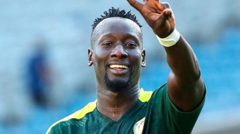 Senegal en festejo de gol.