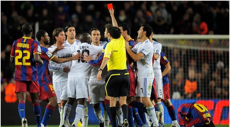 Sergio Ramos gets a red card (Getty Images)