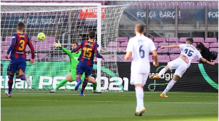 Federico Valverde scores against Barcelona (Getty Images)