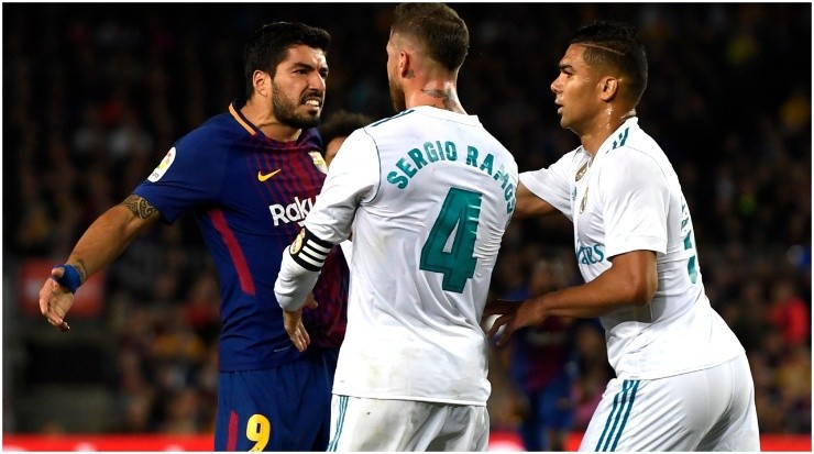 Suarez and Sergio Ramos