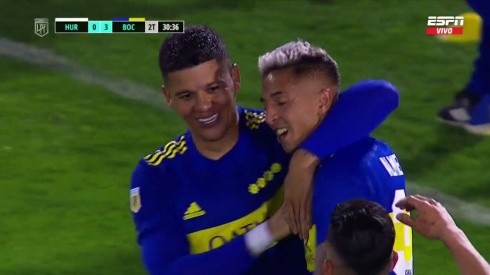 Marcos Rojo metió su primer gol en Boca. (ESPN)