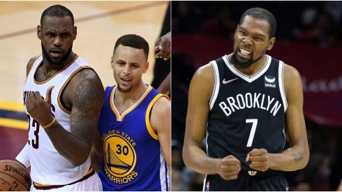 LeBron James, Stephen Curry y Kevin Durant