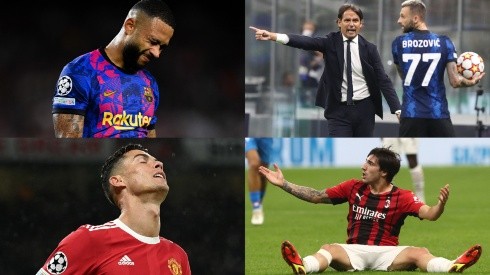 Algunos de los grandes que pueden quedar más comprometidos en la Champions League.