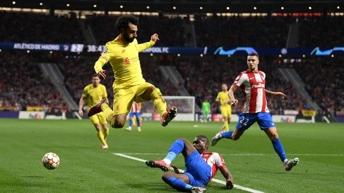 Mohamed Salah marcó un doblete ante Atlético de Madrid.