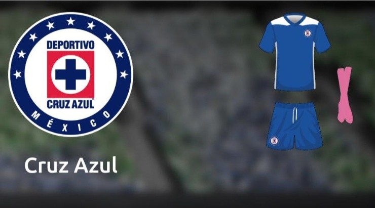 Uniforme oficial del Azul ante Atlas. (Liga MX)