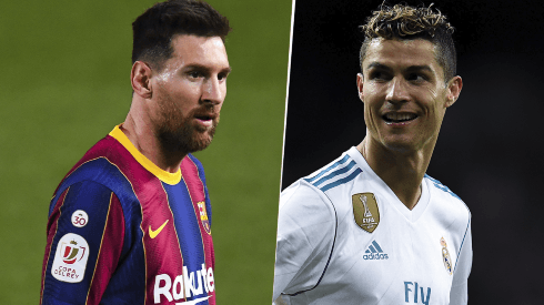 Lionel Messi y Cristiano Ronaldo, antiguos protagonistas del Clásico español con el Barcelona y el Real Madrid, respectivamente. (Fotos: Getty Images).