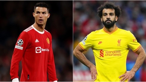 Cristiano Ronaldo of Manchester United (left) and Mohamed Salah of Liverpool (right)