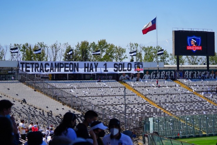 Lienzo Garra Blanca Colo Colo Universidad Católica