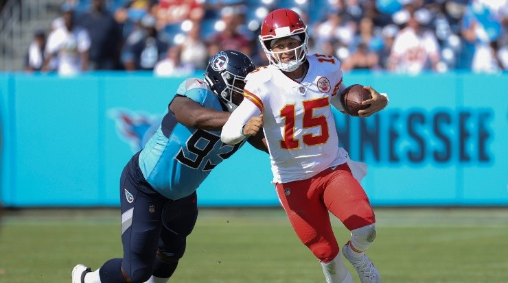 Patrick Mahomes vs. Tennessee Titans (Foto: Getty Images)