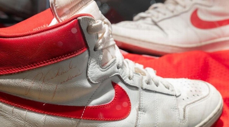 Michael Jordan worn Nike Air Ships 1984 (ESPN)