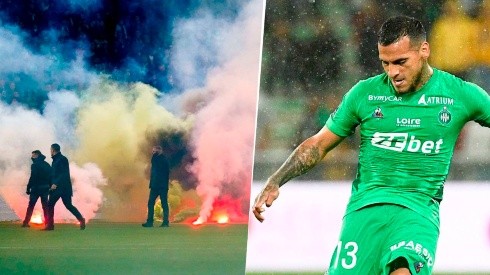 Saint-Étienne, de Trauco, recibió sanción y jugará sin público tras incidentes con bengalas