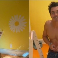 Orlando Bloom pinta e decora o quarto de sua filha e Katy Perry elogia: &quot;Pai do ano&quot;